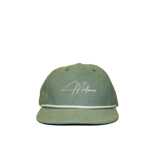 Mint Corduroy Rope Hat