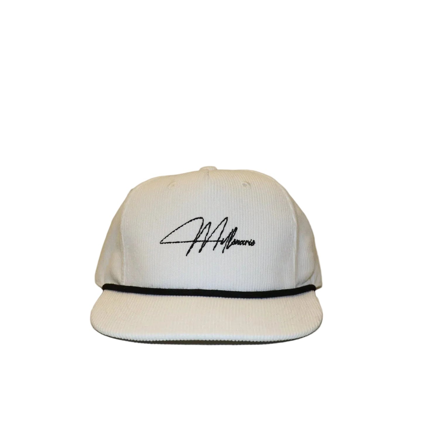 White Corduroy Rope Hat