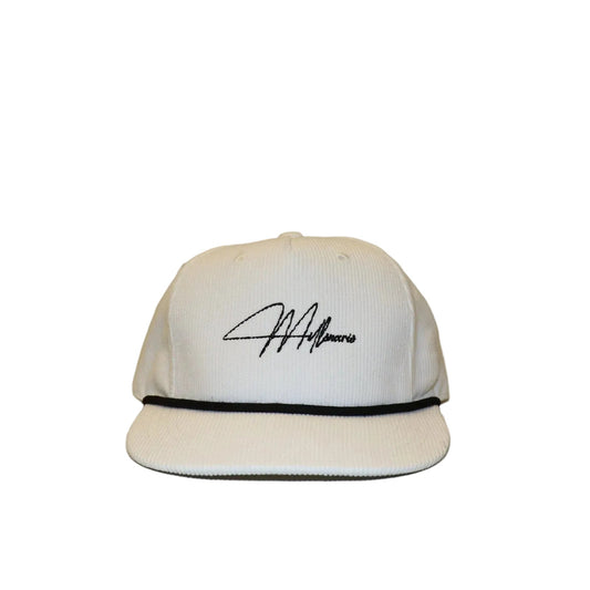 White Corduroy Rope Hat