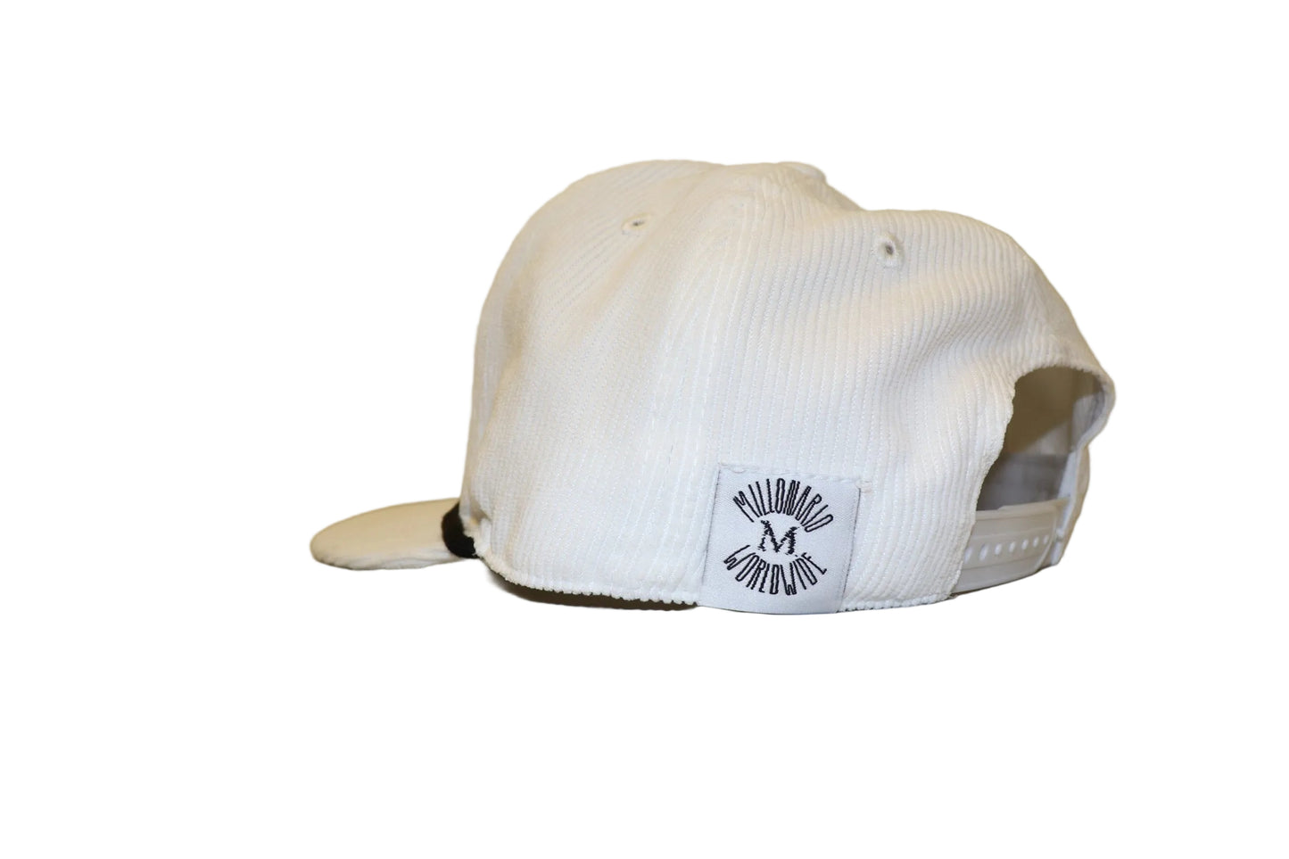 White Corduroy Rope Hat